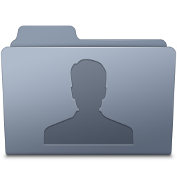 Users Folder Graphite icon 256x256px (ico, png, icns) - free download ...