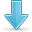 blue_arrow_down_32 icon