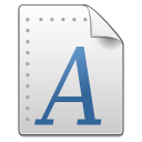 gnome-mime-x-font-afm icon