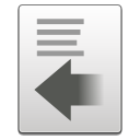 gtk-unindent icon