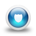 glossy-3d-blue-shield icon