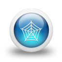glossy-3d-blue-web icon