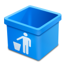 dsquared_aqua_trash_empty icon