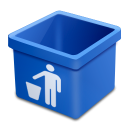 dsquared_blue_trash_empty icon