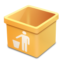 dsquared_yellow_trash_empty icon