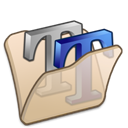folder_beige_font2 icon