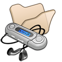 folder_beige_mymusic icon