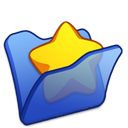 folder_blue_favourite icon
