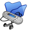 folder_blue_mymusic icon