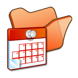 folder_orange_scheduled_tasks icon 256x256px (ico, png, icns) - free ...
