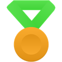 Gold-metal-green icon