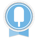 fancy-round-ribbon icon