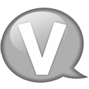 speech-balloon-white-v icon