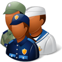 Group3_MilitaryPersonnel_Dark icon