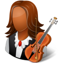 Musician_Female_Dark icon