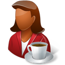 Person_CoffeeBreak_Female_Dark icon