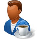 Person_CoffeeBreak_Male_Dark icon
