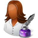Writer_Female_Dark icon