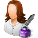Writer_Female_Light icon