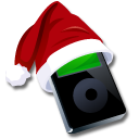 ipod_black_santaclaus icon