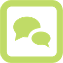social-media-chat-simplegre icon