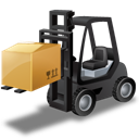 ForkliftTruck_Loaded_Black icon