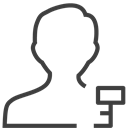 user-man-key icon