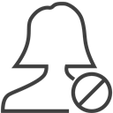 user-woman-invalid icon