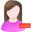 user_female_remove icon
