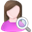 user_female_search icon