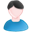 user_male_white_blue_black icon