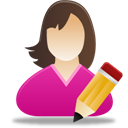 edit-female-user icon