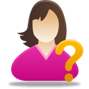 female-user-help icon
