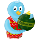 winter-christmas-ornament-folow-me icon