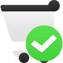 shopping-cart-accept icon