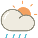 Lightshowers-day icon