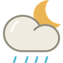 Lightshowers-night icon