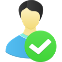 male-user-accept icon