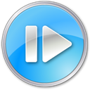 StepForwardPressedBlue icon