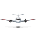 Airplane_Front_Red icon