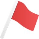 Flag-red icon