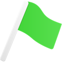 Flag1-green icon