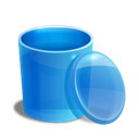 blue-recycle-bin(empty) icon
