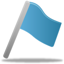 Flag-blue icon