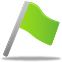 Flag-green icon