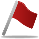 Flag-red icon